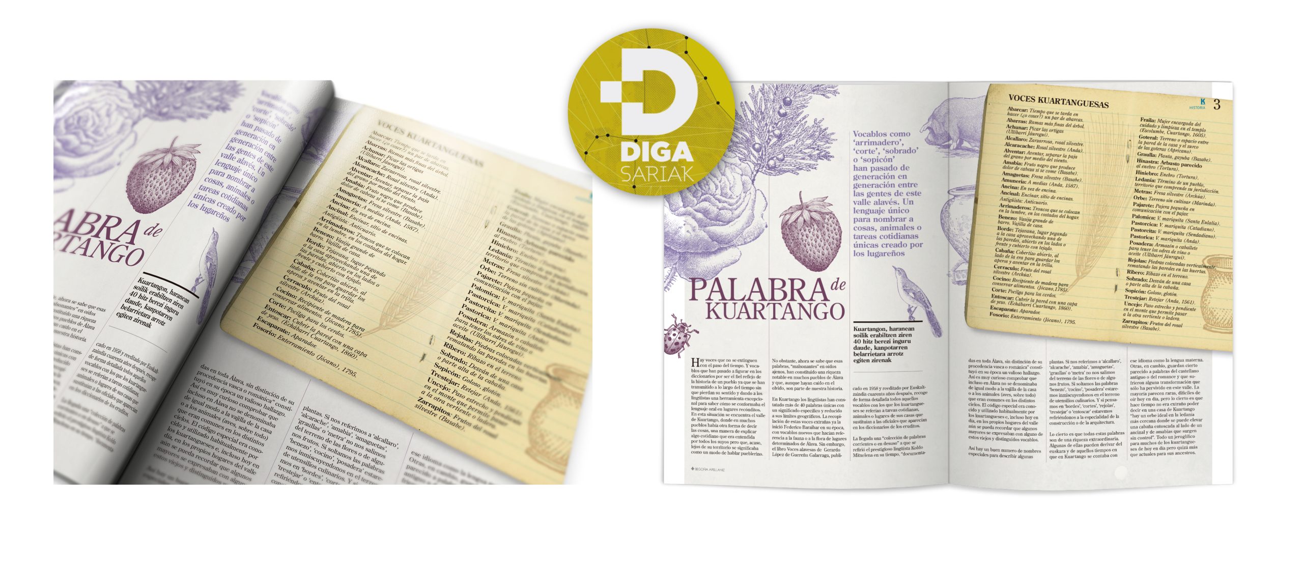 diseño editorial, magazine khemen, kuartango, premios diga sariak, beatriz sancho etxeberria, milagros a lurdes. DIGA SARIAK